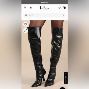 Black over the knee boots, brand new, never worn, bought at LULUS
